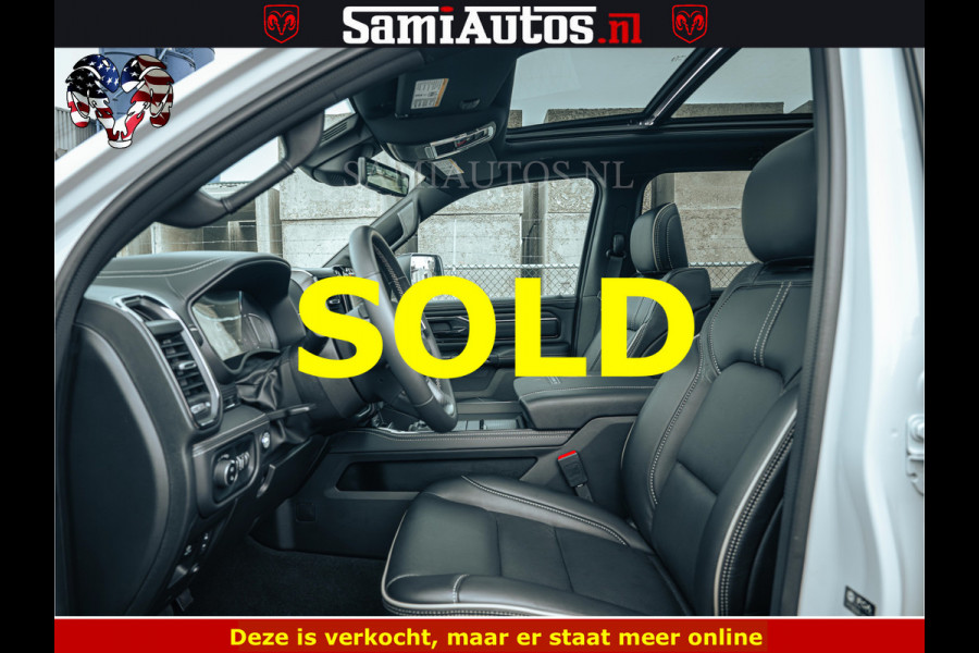 Dodge Ram 1500 Limited Night | 5.7 V8 Hemi Full Option | LPG | Comfortabele Dubbele Cabine met Royale 5 Zitplaatsen | De Meest Luxe en Volle Pick-Up in zijn Klasse | BPM vrij | Nu Leverbaar uit Voorraad | Voorraad Nr v45lp