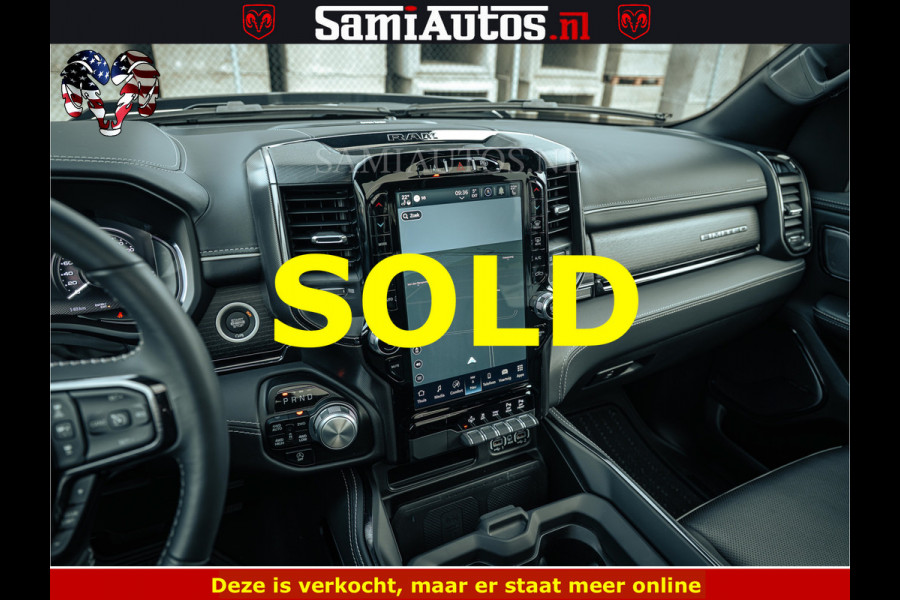 Dodge Ram 1500 Limited Night | 5.7 V8 Hemi Full Option | LPG | Comfortabele Dubbele Cabine met Royale 5 Zitplaatsen | De Meest Luxe en Volle Pick-Up in zijn Klasse | BPM vrij | Nu Leverbaar uit Voorraad | Voorraad Nr v45lp