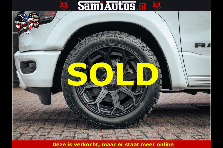Dodge Ram 1500 Limited Night | 5.7 V8 Hemi Full Option | LPG | Comfortabele Dubbele Cabine met Royale 5 Zitplaatsen | De Meest Luxe en Volle Pick-Up in zijn Klasse | BPM vrij | Nu Leverbaar uit Voorraad | Voorraad Nr v45lp
