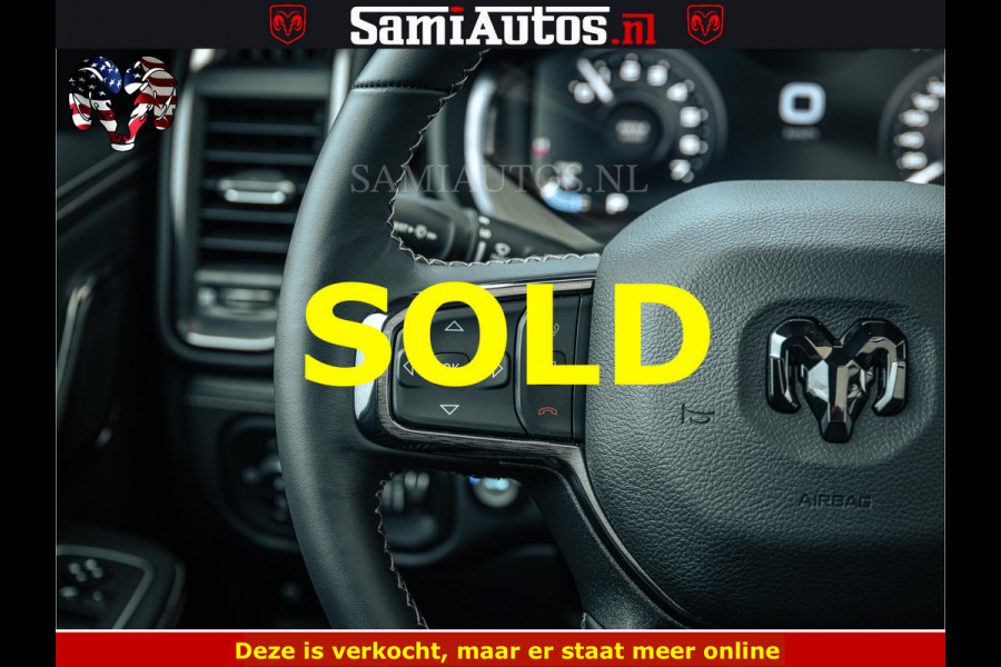Dodge Ram 1500 Limited Night | 5.7 V8 Hemi Full Option | LPG | Comfortabele Dubbele Cabine met Royale 5 Zitplaatsen | De Meest Luxe en Volle Pick-Up in zijn Klasse | BPM vrij | Nu Leverbaar uit Voorraad | Voorraad Nr v45lp
