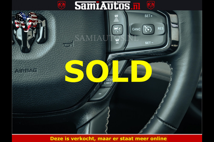 Dodge Ram 1500 Limited Night | 5.7 V8 Hemi Full Option | LPG | Comfortabele Dubbele Cabine met Royale 5 Zitplaatsen | De Meest Luxe en Volle Pick-Up in zijn Klasse | BPM vrij | Nu Leverbaar uit Voorraad | Voorraad Nr v45lp