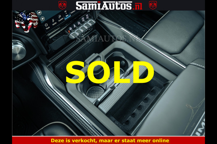 Dodge Ram 1500 Limited Night | 5.7 V8 Hemi Full Option | LPG | Comfortabele Dubbele Cabine met Royale 5 Zitplaatsen | De Meest Luxe en Volle Pick-Up in zijn Klasse | BPM vrij | Nu Leverbaar uit Voorraad | Voorraad Nr v45lp