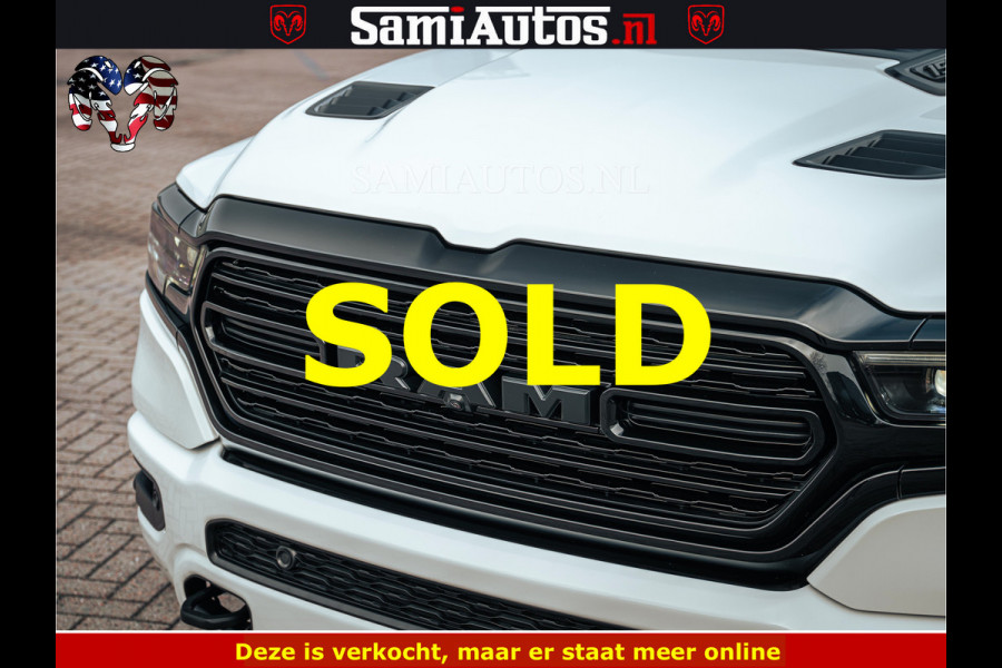 Dodge Ram 1500 Limited Night | 5.7 V8 Hemi Full Option | LPG | Comfortabele Dubbele Cabine met Royale 5 Zitplaatsen | De Meest Luxe en Volle Pick-Up in zijn Klasse | BPM vrij | Nu Leverbaar uit Voorraad | Voorraad Nr v45lp