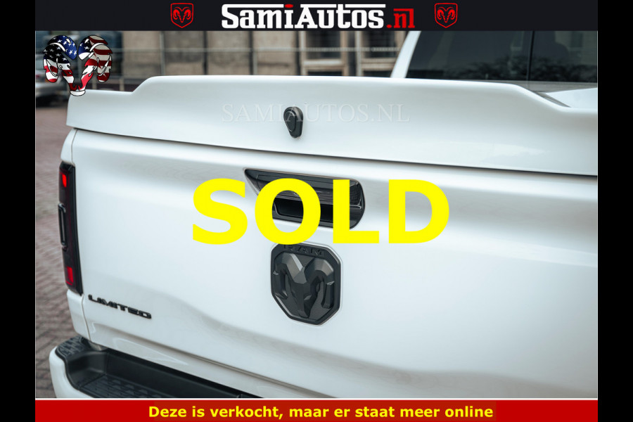 Dodge Ram 1500 Limited Night | 5.7 V8 Hemi Full Option | LPG | Comfortabele Dubbele Cabine met Royale 5 Zitplaatsen | De Meest Luxe en Volle Pick-Up in zijn Klasse | BPM vrij | Nu Leverbaar uit Voorraad | Voorraad Nr v45lp