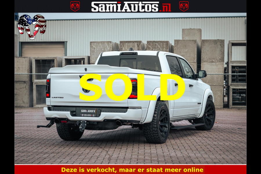 Dodge Ram 1500 Limited Night | 5.7 V8 Hemi Full Option | LPG | Comfortabele Dubbele Cabine met Royale 5 Zitplaatsen | De Meest Luxe en Volle Pick-Up in zijn Klasse | BPM vrij | Nu Leverbaar uit Voorraad | Voorraad Nr v45lp
