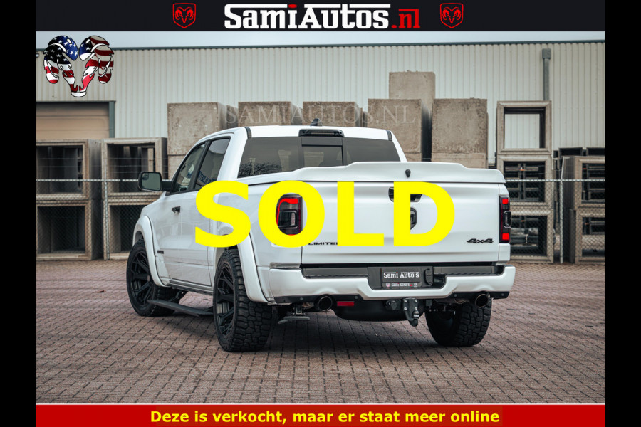 Dodge Ram 1500 Limited Night | 5.7 V8 Hemi Full Option | LPG | Comfortabele Dubbele Cabine met Royale 5 Zitplaatsen | De Meest Luxe en Volle Pick-Up in zijn Klasse | BPM vrij | Nu Leverbaar uit Voorraad | Voorraad Nr v45lp