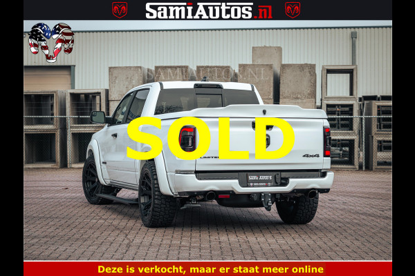 Dodge Ram 1500 Limited Night | 5.7 V8 Hemi Full Option | LPG | Comfortabele Dubbele Cabine met Royale 5 Zitplaatsen | De Meest Luxe en Volle Pick-Up in zijn Klasse | BPM vrij | Nu Leverbaar uit Voorraad | Voorraad Nr v45lp