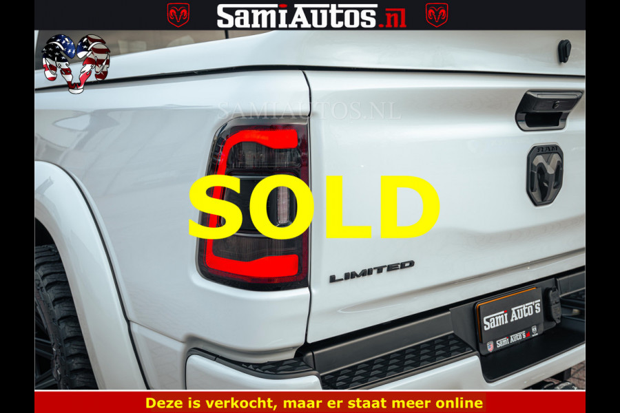 Dodge Ram 1500 Limited Night | 5.7 V8 Hemi Full Option | LPG | Comfortabele Dubbele Cabine met Royale 5 Zitplaatsen | De Meest Luxe en Volle Pick-Up in zijn Klasse | BPM vrij | Nu Leverbaar uit Voorraad | Voorraad Nr v45lp