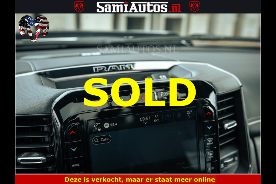 Dodge Ram 1500 Limited Night | 5.7 V8 Hemi Full Option | LPG | Comfortabele Dubbele Cabine met Royale 5 Zitplaatsen | De Meest Luxe en Volle Pick-Up in zijn Klasse | BPM vrij | Nu Leverbaar uit Voorraad | Voorraad Nr v45lp