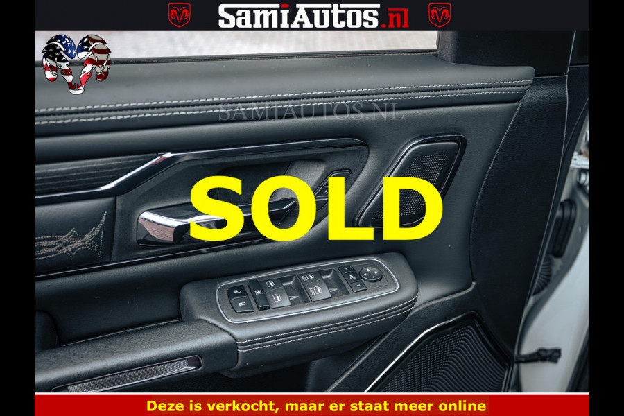 Dodge Ram 1500 Limited Night | 5.7 V8 Hemi Full Option | LPG | Comfortabele Dubbele Cabine met Royale 5 Zitplaatsen | De Meest Luxe en Volle Pick-Up in zijn Klasse | BPM vrij | Nu Leverbaar uit Voorraad | Voorraad Nr v45lp
