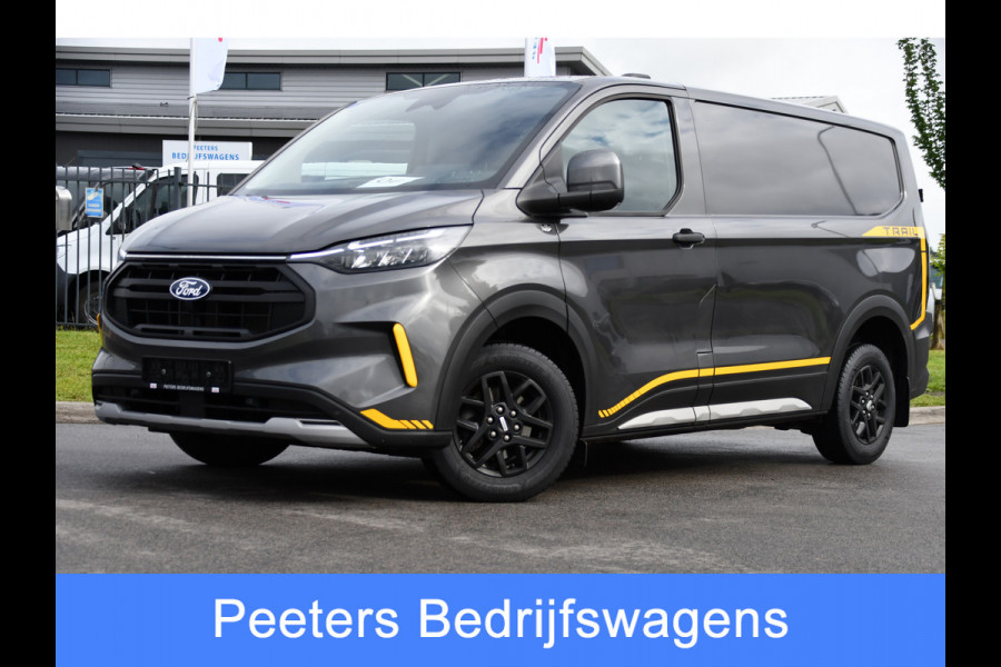 Ford Transit Custom 320 2.0 TDCI L1H1 Trail AWD 4x4 Camera, Cruise, Carplay, B&O, 170pk, LED, Stuurverwarming, Leder, Stoelverwarming, Automaat, Sensoren, Uniek!