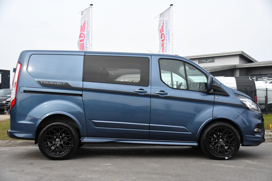 Ford Transit Custom 320 2.0 TDCI L1H1 Sport DC Camera, Cruise, Carplay, 170pk, 2 x Schuifdeur, Automaat, LED, Leder, Stoelverwarming, Uniek!
