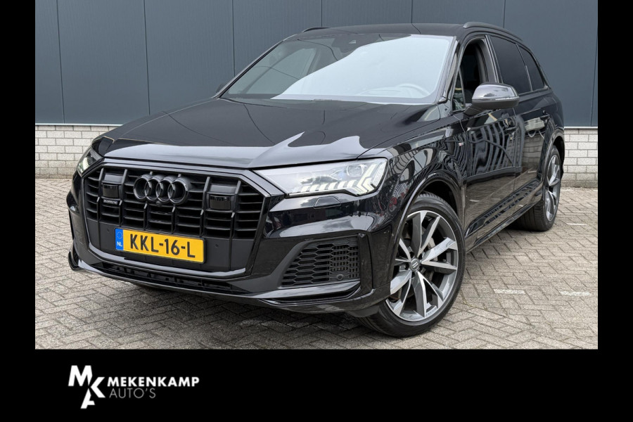 Audi Q7 55 TFSI e quattro Pro Line S 21"/Trekhaak/B&O/Laser LED/Stoelverwarming v+a/Adaptieve cruise/Dodehoek/Keyless/Head-up/Memory