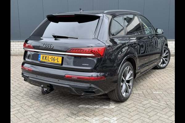 Audi Q7 55 TFSI e quattro Pro Line S 21"/Trekhaak/B&O/Laser LED/Stoelverwarming v+a/Adaptieve cruise/Dodehoek/Keyless/Head-up/Memory