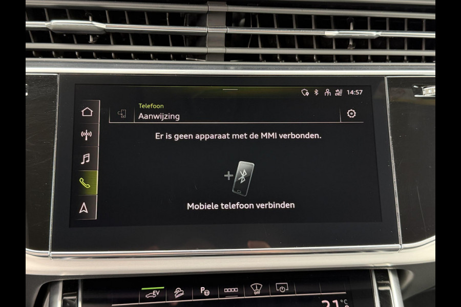 Audi Q7 55 TFSI e quattro Pro Line S 21"/Trekhaak/B&O/Laser LED/Stoelverwarming v+a/Adaptieve cruise/Dodehoek/Keyless/Head-up/Memory