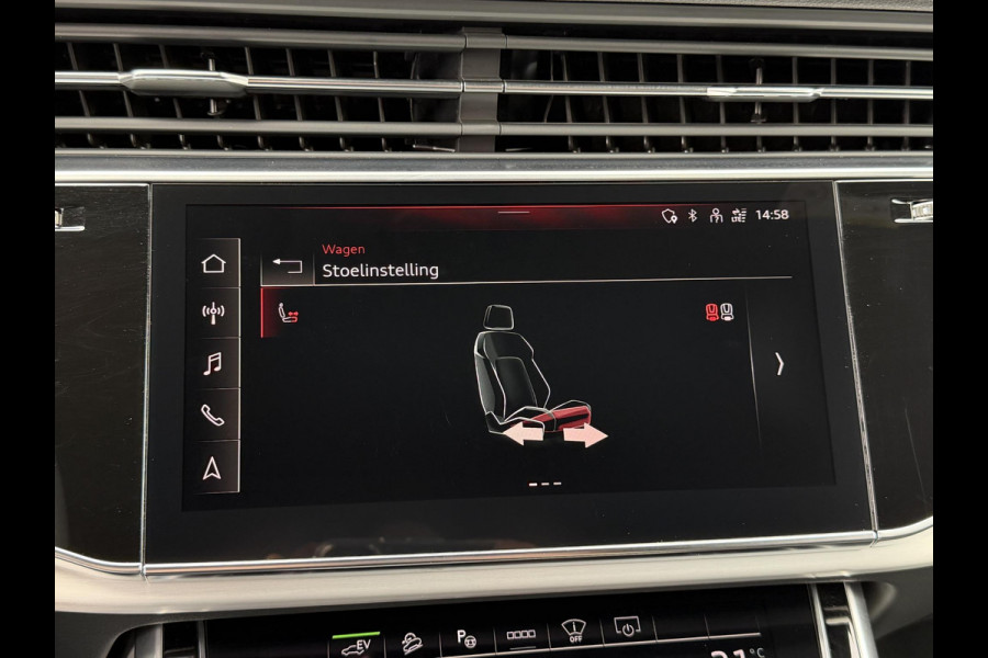 Audi Q7 55 TFSI e quattro Pro Line S 21"/Trekhaak/B&O/Laser LED/Stoelverwarming v+a/Adaptieve cruise/Dodehoek/Keyless/Head-up/Memory