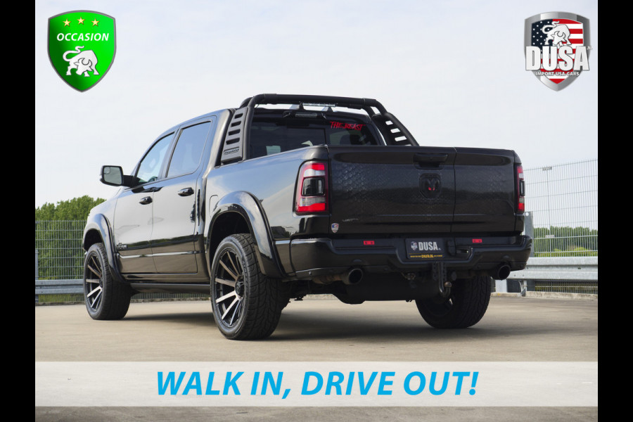 Dodge Ram 1500 Limited | 5.7 V8 | 4x4 Crew Cab | 5'7 | Guerrilla Exhaust | LED Pack | Flipcover | RAMBAR | Cobra Wrap