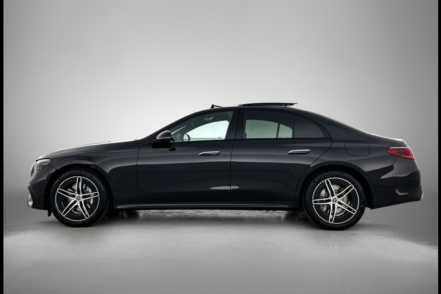 Mercedes-Benz E-Klasse 300 e Business Solution AMG | Comfortpakket Plus | Winterpakket | Nightpakket | Parkeerpakket | Trekhaak | Panoramaschuifdak | 360° camera | Warmtewerend, donkergetint glas | 19-inch vijfspaak AMG velgen |