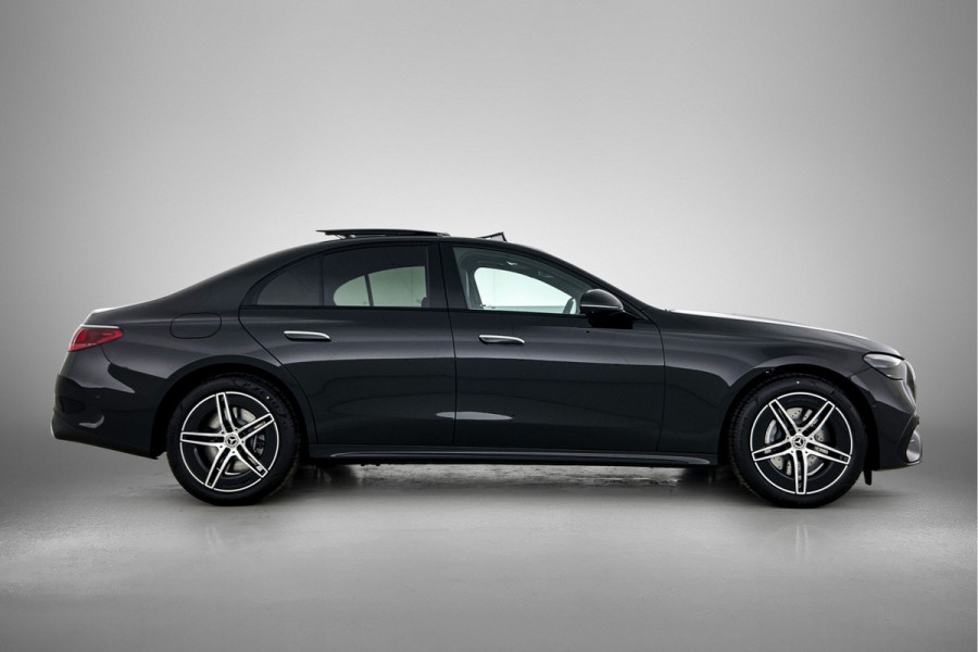 Mercedes-Benz E-Klasse 300 e Business Solution AMG | Comfortpakket Plus | Winterpakket | Nightpakket | Parkeerpakket | Trekhaak | Panoramaschuifdak | 360° camera | Warmtewerend, donkergetint glas | 19-inch vijfspaak AMG velgen |