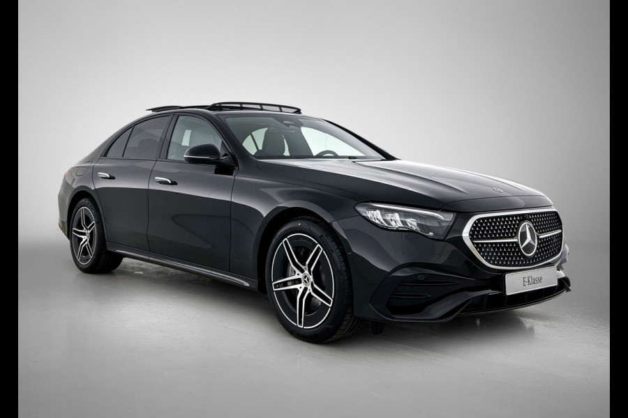 Mercedes-Benz E-Klasse 300 e Business Solution AMG | Comfortpakket Plus | Winterpakket | Nightpakket | Parkeerpakket | Trekhaak | Panoramaschuifdak | 360° camera | Warmtewerend, donkergetint glas | 19-inch vijfspaak AMG velgen |
