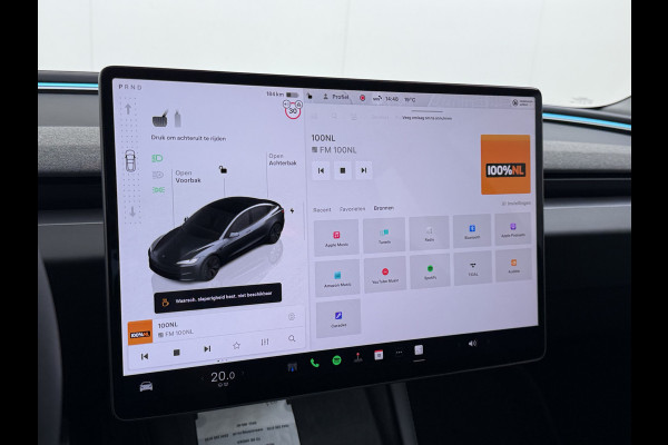 Tesla Model 3 RWD Highland NIEUW MODEL LFP SOH 94% Warmtepomp Entertainment Display Achter FSD 4 Computer AMD Ryzen™ Stoel+Achterbank+Stuurver Lmv Led Elek.Achterklep Draadloos Laden Wifi Dodehoek detector Keyless Fabrieksgarantie tot 17-1-2028/80.000km! Garantie op Accu en Motor tot 17-1-2032/160.000km