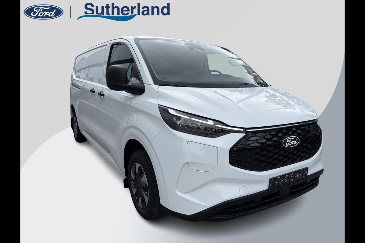 Ford E-Transit Cust. 340 L2H1 Trend 71 kWh ZUID 136pk | Bekleding zijwand en achterdeuren (volledig) | Laadvloer bescherming | 8-weg verstelbare en verwarmbare bestuurdersstoel met armsteun (i.c.m. bijrijdersbank) | Trekhaakvoorbereiding | Allweather banden | AGM accu | Laadkabel 10 | LED laadruimteverlichting (5 spots) | Vehicle Integration System