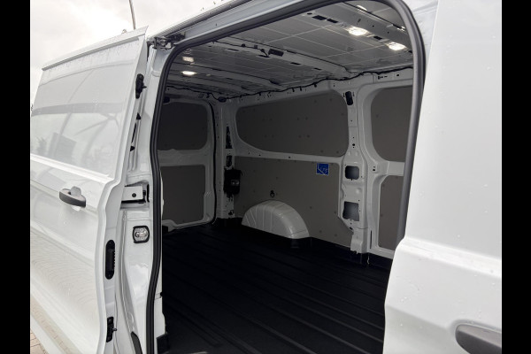 Ford E-Transit Cust. 340 L2H1 Trend 71 kWh ZUID 136pk | Bekleding zijwand en achterdeuren (volledig) | Laadvloer bescherming | 8-weg verstelbare en verwarmbare bestuurdersstoel met armsteun (i.c.m. bijrijdersbank) | Trekhaakvoorbereiding | Allweather banden | AGM accu | Laadkabel 10 | LED laadruimteverlichting (5 spots) | Vehicle Integration System