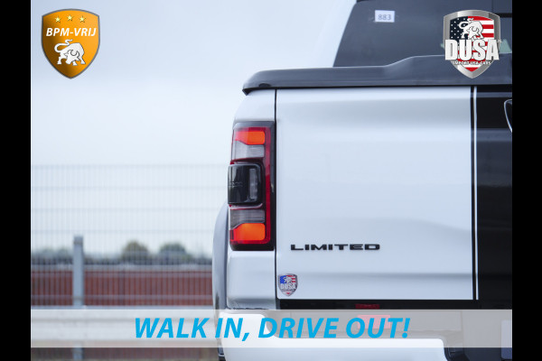 Dodge Ram 1500 | Limited | 5.7 V8 | HEMI | Night Edition | Panorama dak  | Luchtvering | BPM-VRIJ | Bright white Getoonde accessoires zijn verkrijgbaar tegen meerprijs