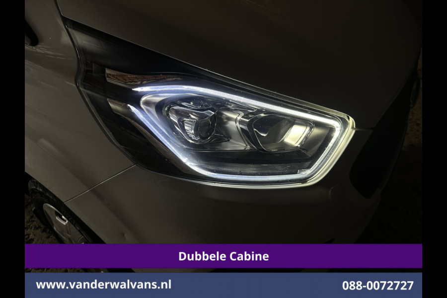 Ford Transit Custom 2.0 TDCI 131pk L2H1 Dubbele Cabine Euro6 Airco | 5-Zits | Apple Carplay | LED | Cruisecontrol | Stoelverwarming Android Auto, Parkeersensoren, Achterklep, 2800kg trekvermogen