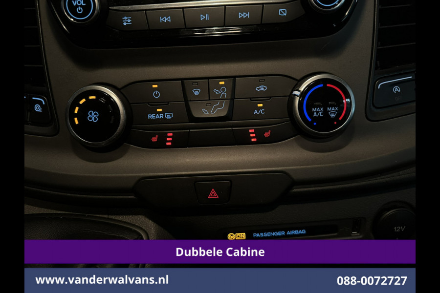 Ford Transit Custom 2.0 TDCI 131pk L2H1 Dubbele Cabine Euro6 Airco | 5-Zits | Apple Carplay | LED | Cruisecontrol | Stoelverwarming Android Auto, Parkeersensoren, Achterklep, 2800kg trekvermogen