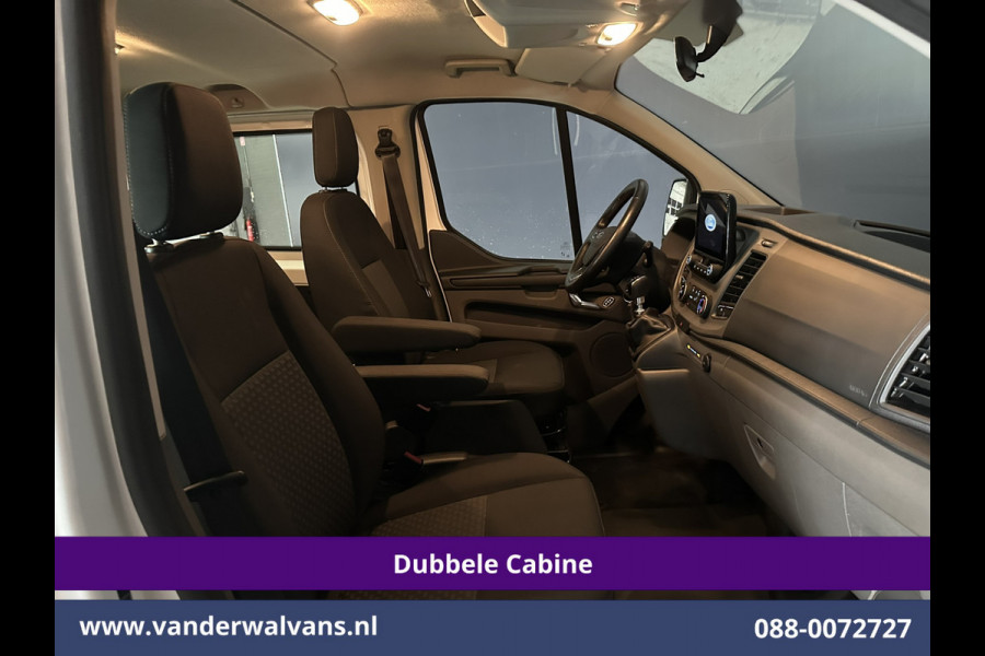 Ford Transit Custom 2.0 TDCI 131pk L2H1 Dubbele Cabine Euro6 Airco | 5-Zits | Apple Carplay | LED | Cruisecontrol | Stoelverwarming Android Auto, Parkeersensoren, Achterklep, 2800kg trekvermogen