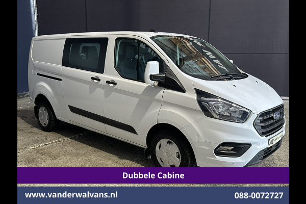 Ford Transit Custom 2.0 TDCI 131pk L2H1 Dubbele Cabine Euro6 Airco | 5-Zits | Apple Carplay | LED | Cruisecontrol | Stoelverwarming Android Auto, Parkeersensoren, Achterklep, 2800kg trekvermogen