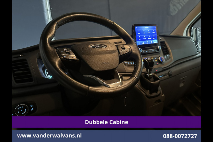 Ford Transit Custom 2.0 TDCI 131pk L2H1 Dubbele Cabine Euro6 Airco | 5-Zits | Apple Carplay | LED | Cruisecontrol | Stoelverwarming Android Auto, Parkeersensoren, Achterklep, 2800kg trekvermogen