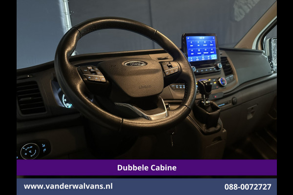 Ford Transit Custom 2.0 TDCI 131pk L2H1 Dubbele Cabine Euro6 Airco | 5-Zits | Apple Carplay | LED | Cruisecontrol | Stoelverwarming Android Auto, Parkeersensoren, Achterklep, 2800kg trekvermogen