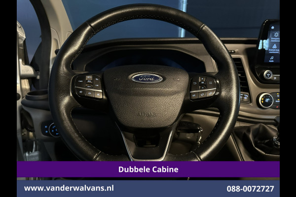 Ford Transit Custom 2.0 TDCI 131pk L2H1 Dubbele Cabine Euro6 Airco | 5-Zits | Camera | Apple Carplay | LED | 2800kg Trekhaak Android Auto, Cruisecontrol, Parkeersensoren, Stoelverwarming, Verwarmde voorruit, Dakdragers