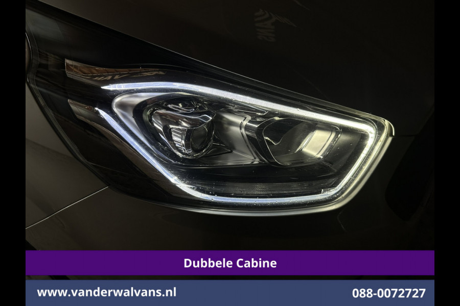 Ford Transit Custom 2.0 TDCI 131pk L2H1 Dubbele Cabine Euro6 Airco | 5-Zits | Camera | Apple Carplay | LED | 2800kg Trekhaak Android Auto, Cruisecontrol, Parkeersensoren, Stoelverwarming, Verwarmde voorruit, Dakdragers