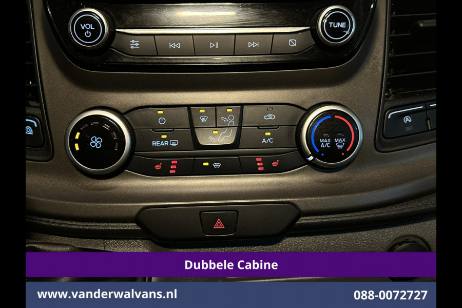 Ford Transit Custom 2.0 TDCI 131pk L2H1 Dubbele Cabine Euro6 Airco | 5-Zits | Camera | Apple Carplay | LED | 2800kg Trekhaak Android Auto, Cruisecontrol, Parkeersensoren, Stoelverwarming, Verwarmde voorruit, Dakdragers