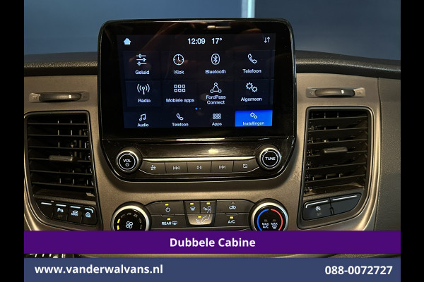 Ford Transit Custom 2.0 TDCI 131pk L2H1 Dubbele Cabine Euro6 Airco | 5-Zits | Camera | Apple Carplay | LED | 2800kg Trekhaak Android Auto, Cruisecontrol, Parkeersensoren, Stoelverwarming, Verwarmde voorruit, Dakdragers
