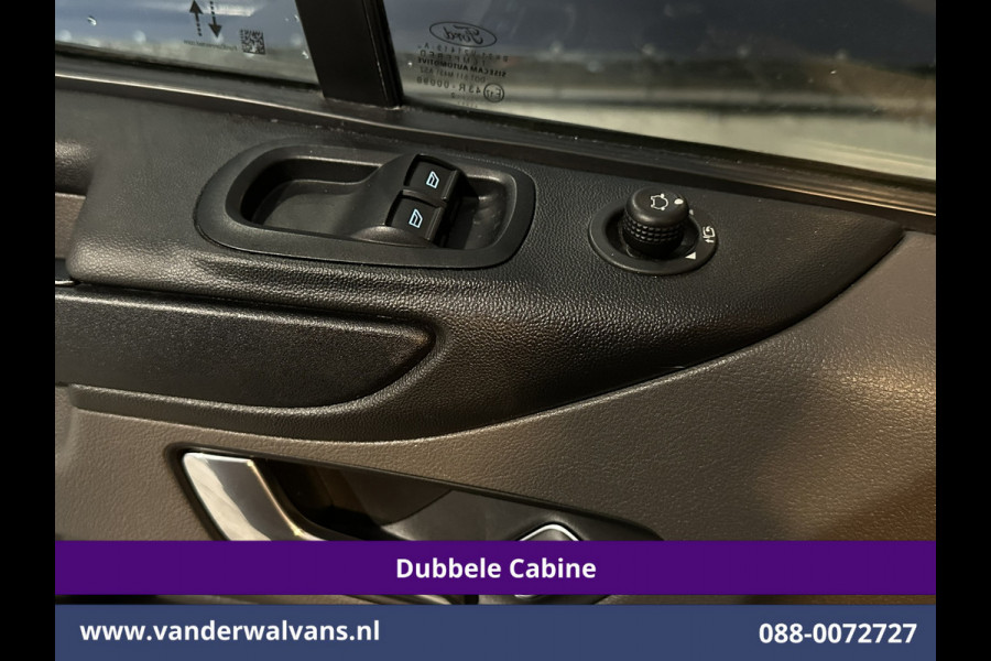 Ford Transit Custom 2.0 TDCI 131pk L2H1 Dubbele Cabine Euro6 Airco | 5-Zits | Camera | Apple Carplay | LED | 2800kg Trekhaak Android Auto, Cruisecontrol, Parkeersensoren, Stoelverwarming, Verwarmde voorruit, Dakdragers
