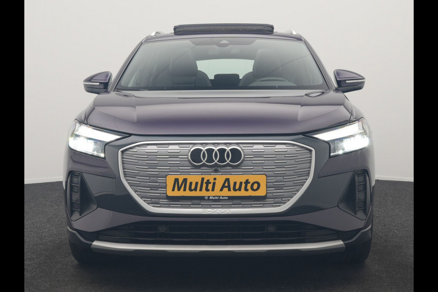 Audi Q4 e-tron 45 S Line 82 kWh 286pk Dealer O.H. | Trekhaak Af Fabriek | Panodak | Adaptive Cruise | Warmtepomp | Camera | Sonos Audio | Sportstoelen Verwarmd | Keyless | Blis | Apple Carplay | Navigatie | DAB |