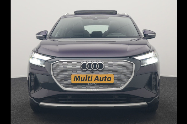 Audi Q4 e-tron 45 S Line 82 kWh 286pk Dealer O.H. | Trekhaak Af Fabriek | Panodak | Adaptive Cruise | Warmtepomp | Camera | Sonos Audio | Sportstoelen Verwarmd | Keyless | Blis | Apple Carplay | Navigatie | DAB |