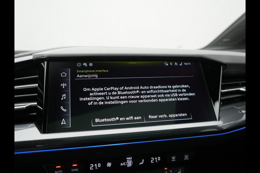 Audi Q4 e-tron 45 S Line 82 kWh 286pk Dealer O.H. | Trekhaak Af Fabriek | Panodak | Adaptive Cruise | Warmtepomp | Camera | Sonos Audio | Sportstoelen Verwarmd | Keyless | Blis | Apple Carplay | Navigatie | DAB |