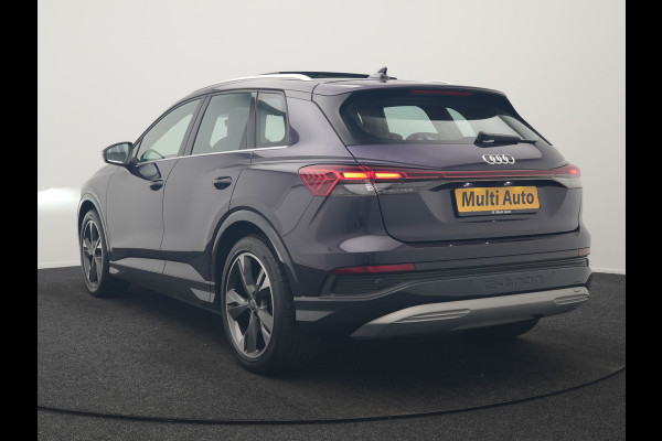 Audi Q4 e-tron 45 S Line 82 kWh 286pk Dealer O.H. | Trekhaak Af Fabriek | Panodak | Adaptive Cruise | Warmtepomp | Camera | Sonos Audio | Sportstoelen Verwarmd | Keyless | Blis | Apple Carplay | Navigatie | DAB |