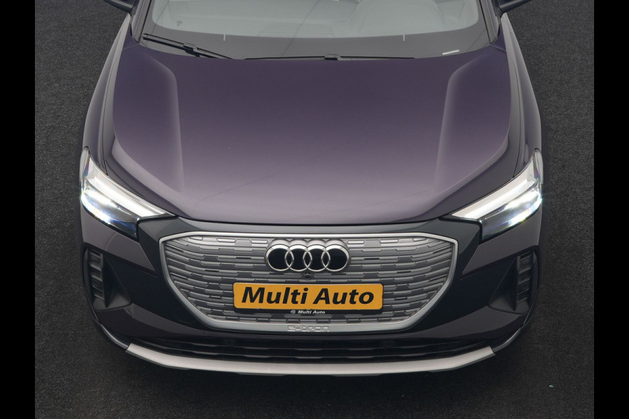Audi Q4 e-tron 45 S Line 82 kWh 286pk Dealer O.H. | Trekhaak Af Fabriek | Panodak | Adaptive Cruise | Warmtepomp | Camera | Sonos Audio | Sportstoelen Verwarmd | Keyless | Blis | Apple Carplay | Navigatie | DAB |