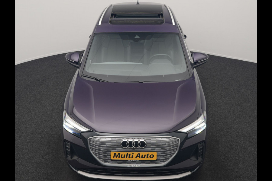 Audi Q4 e-tron 45 S Line 82 kWh 286pk Dealer O.H. | Trekhaak Af Fabriek | Panodak | Adaptive Cruise | Warmtepomp | Camera | Sonos Audio | Sportstoelen Verwarmd | Keyless | Blis | Apple Carplay | Navigatie | DAB |