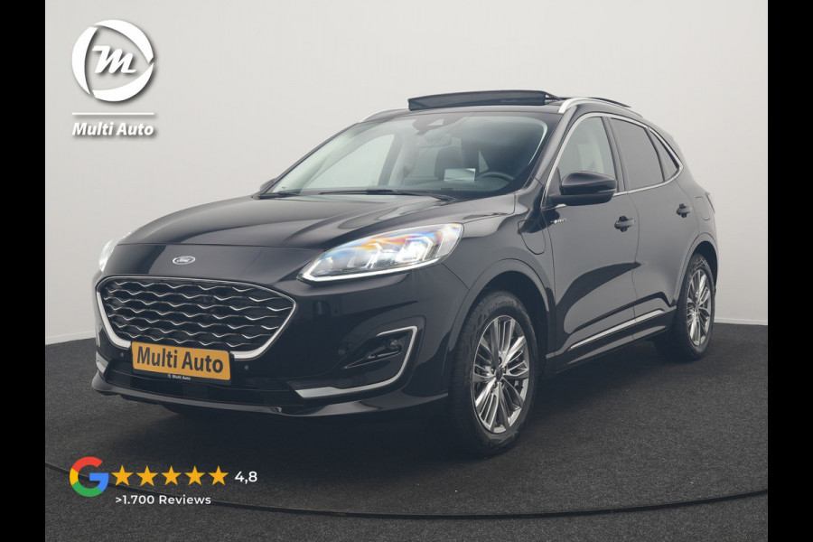Ford Kuga 2.5 Vignale PHEV 225pk Dealer O.H. | Panodak | Head Up | Camera | Bang & Olufsen | Lederen Sportstoelen Memory & Verwarmd | Stuur Verwarmd | Keyless | Apple Carplay | Navigatie | DAB | Plug In Hybrid |
