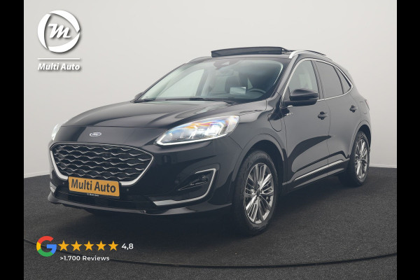 Ford Kuga 2.5 Vignale PHEV 225pk Dealer O.H. | Panodak | Head Up | Camera | Bang & Olufsen | Lederen Sportstoelen Memory & Verwarmd | Stuur Verwarmd | Keyless | Apple Carplay | Navigatie | DAB | Plug In Hybrid |