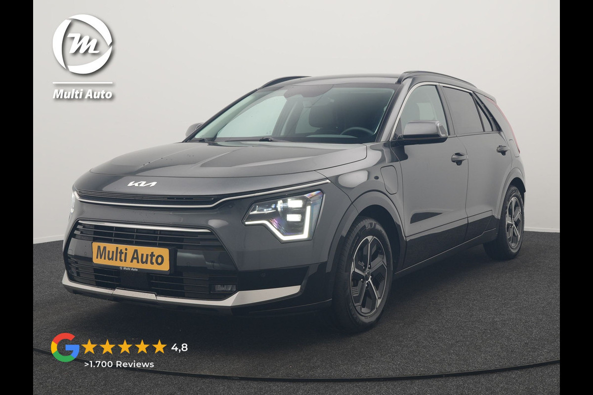 Kia Niro 1.6 GDi DynamicLine PHEV 182pk Dealer O.H. | Trekhaak Afn. | Adaptive Cruise | Camera | Sportstoelen & Stuur Verwarmd | Sfeerverlichting | Keyless | Apple Carplay | Navigatie | DAB | Plug In Hybrid |