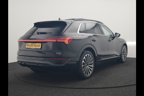 Audi Q8 e-tron 55 Quattro S Edition 114 kWh 408pk Dealer O.H. | Panodak | Luchtvering | Adaptive Cruise | Head Up | Bang & Olufsen | 360 Camera | Lederen Sportstoelen Verwarmd | Matrix LED | Keyless | Apple Carplay | Navigatie | DAB |