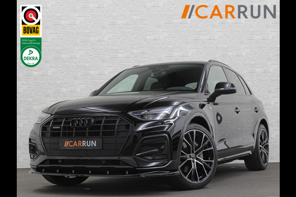 Audi Q5 50 TFSI e 300PK | Luchtvering | B&O Sound | Leder | Carbon | Sportstoelen | Carplay | 11-2022 | Zwarte Hemel | Standkachel | Stoelverwarming | 3-Zone Clima | Black-Optic | Zonwering | Virtual Cockpit | LED | Autom. Achterklep | Bovag Garantie |